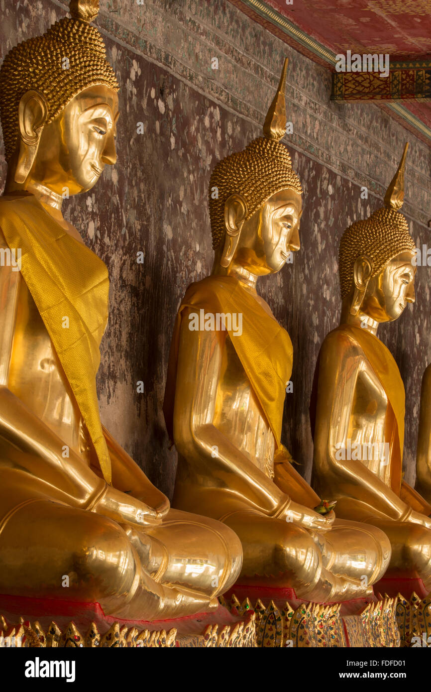 Thailand Wat Suthat Bangkok South East Asia Stock Photo