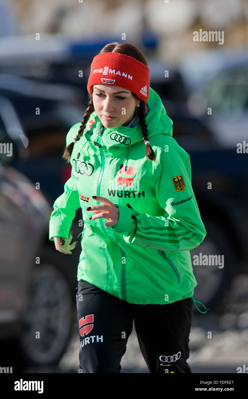 Oberstdorf, Germany. 30th January, 2016. Germany's Juliane Seyfarth Stock Photo: 94383023 - Alamy