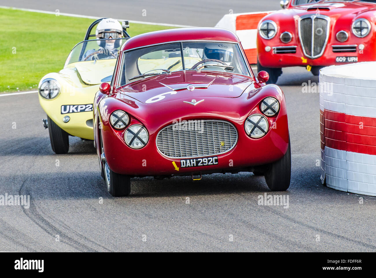 1954 Fiat 8V Berlinetta Coupe owned by Graham Burrows and raced by Ian Nuthall  at the 2015 Goodwood Revival Stock Photo