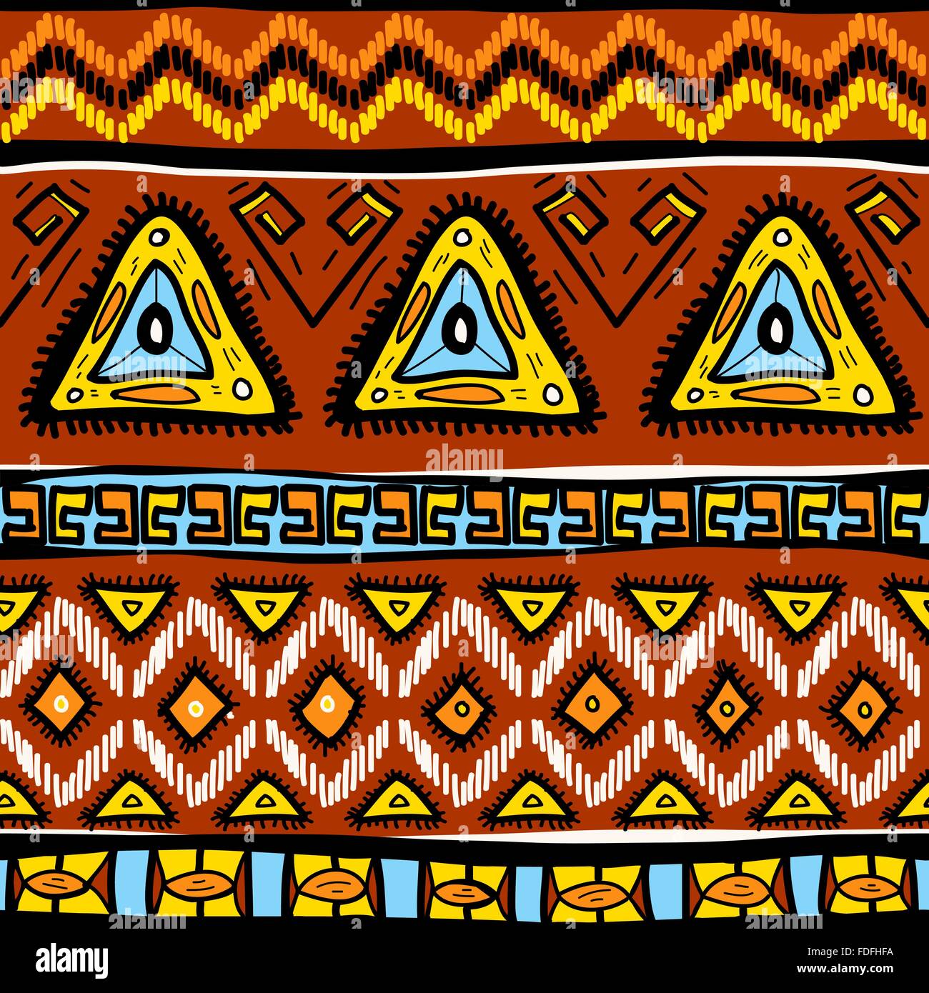 Pattern with ethnic motifs Stock Vector Image & Art - Alamy