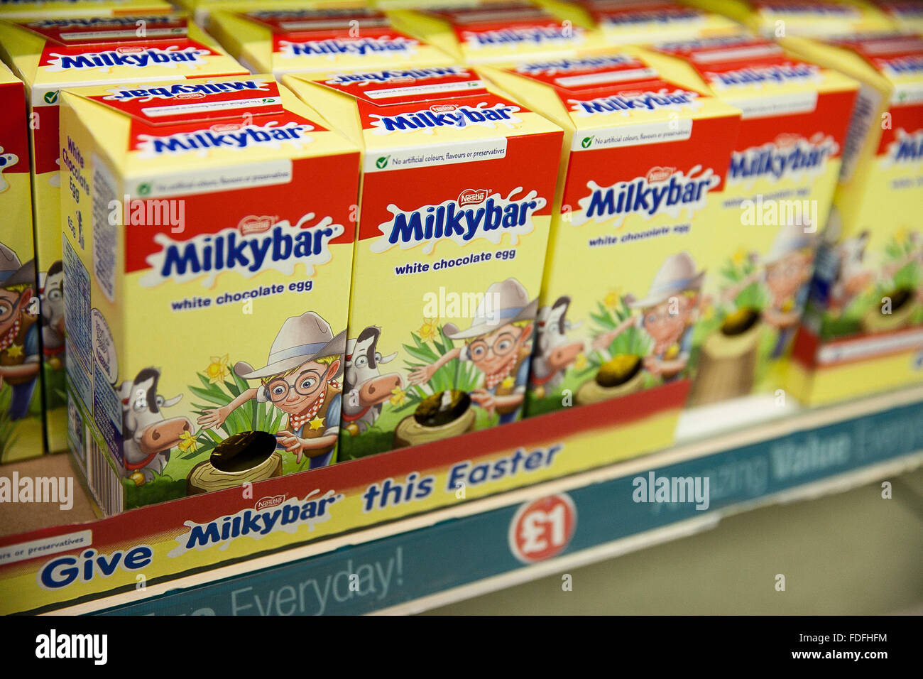 Milky bar Spring Animal Easter Eggs on sale in Poundland as they are