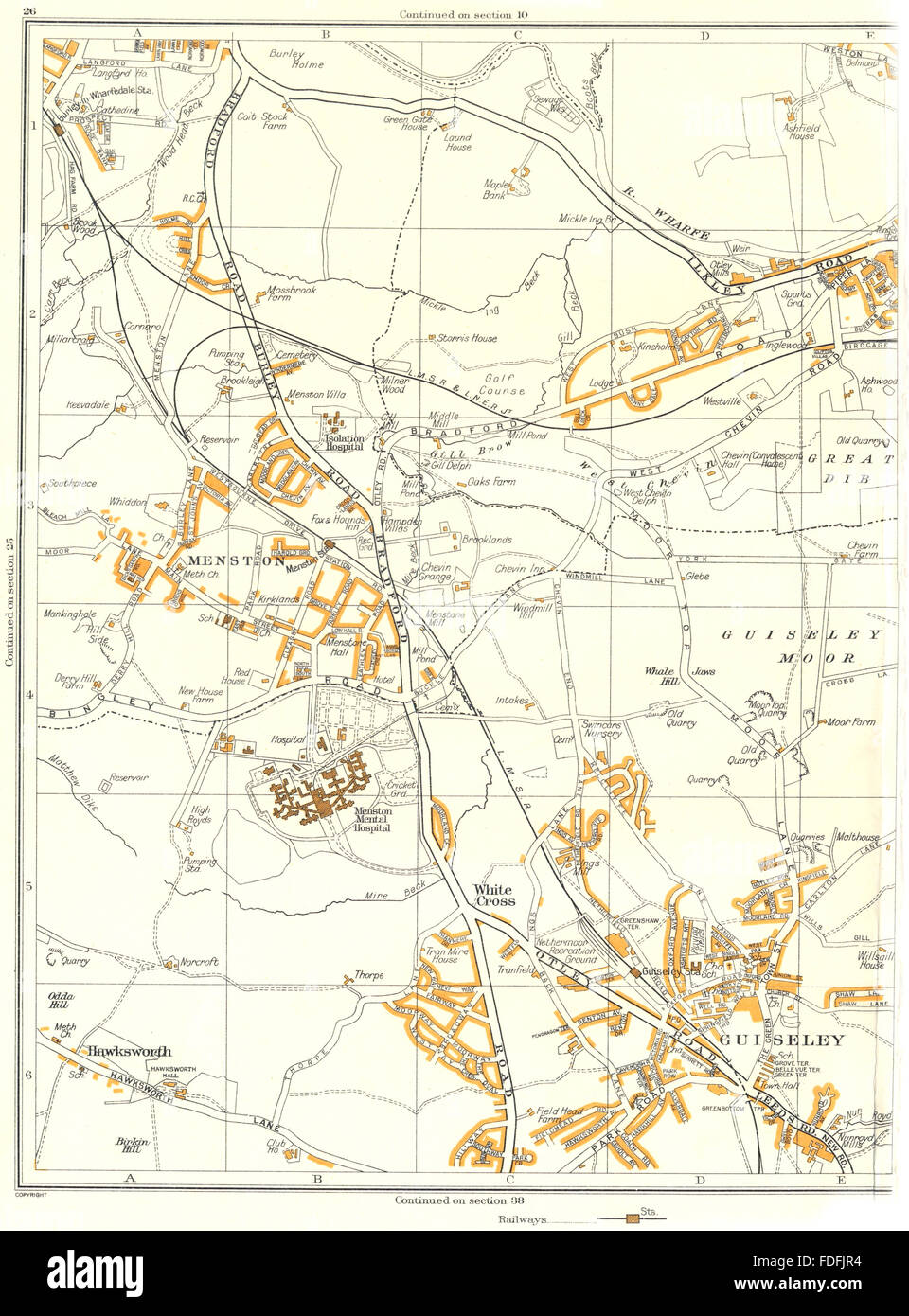 GUISELEYOtley,Guiseley Moor,Hawksworth,Menston,Whale Hill,White Cross