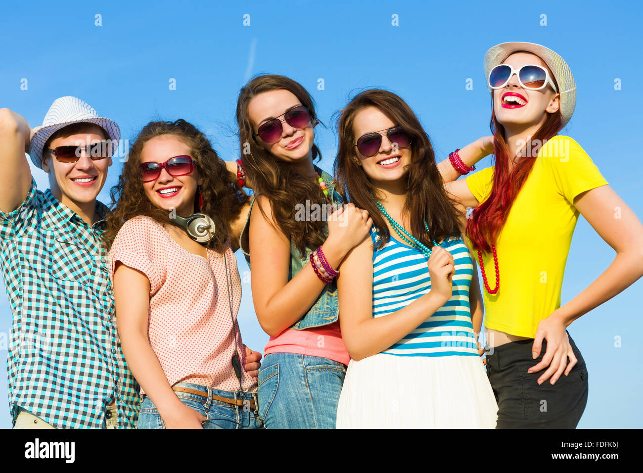 Image of young people having fun. Summer vacation Stock Photo - Alamy