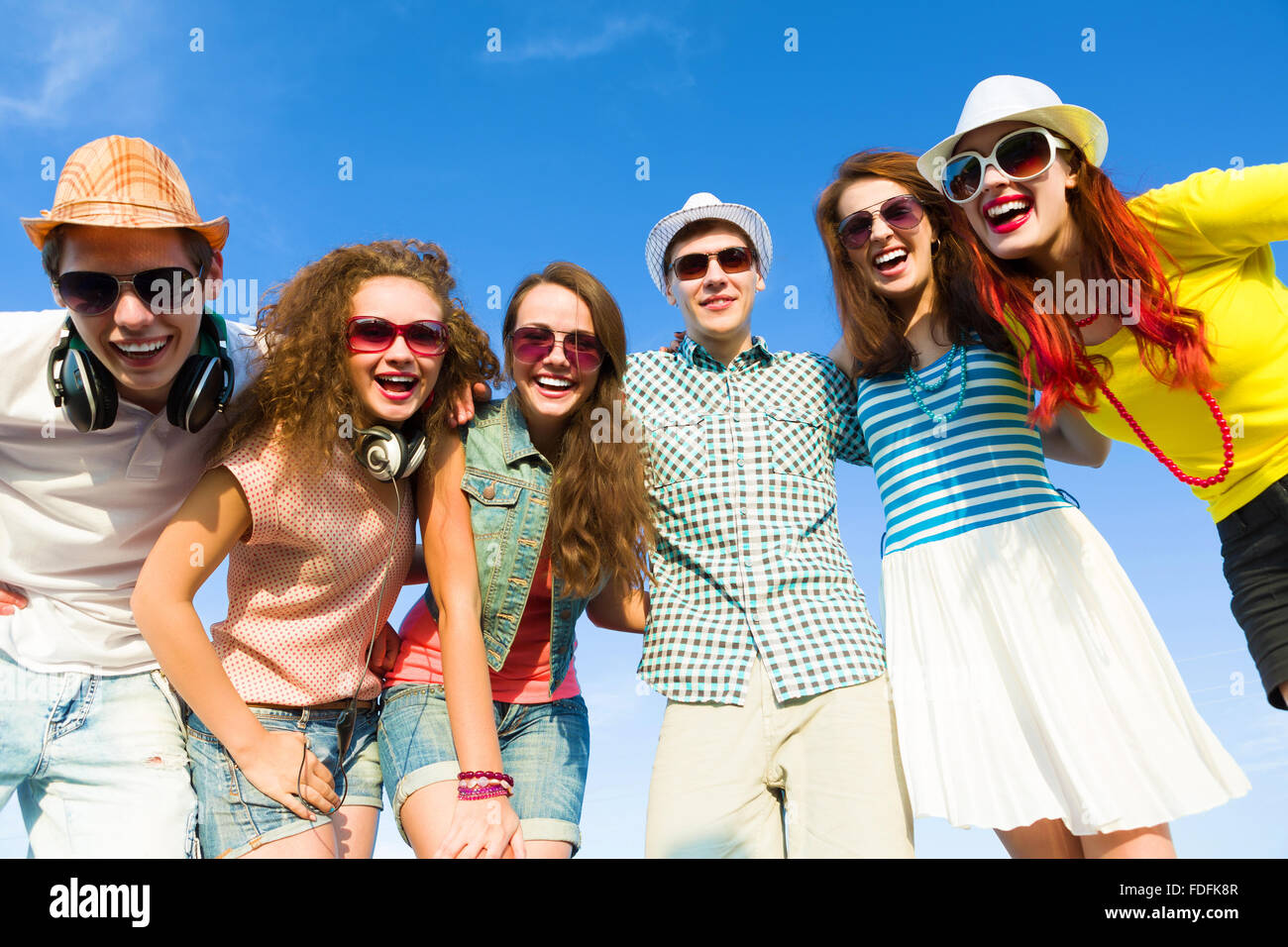 Fun People Image of young people having fun. Summer vacation Stock Photo - Alamy