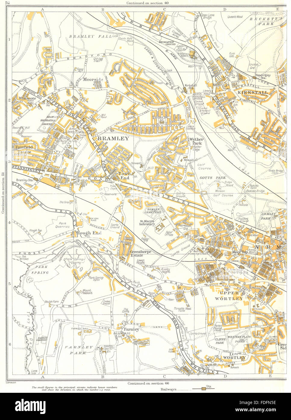 Bramley leeds map hires stock photography and images Alamy