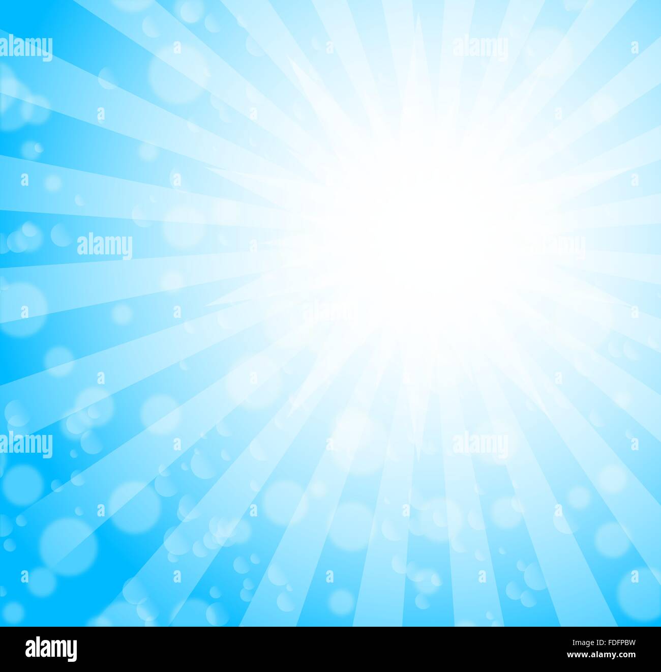 blue burst background. vector Stock Vector