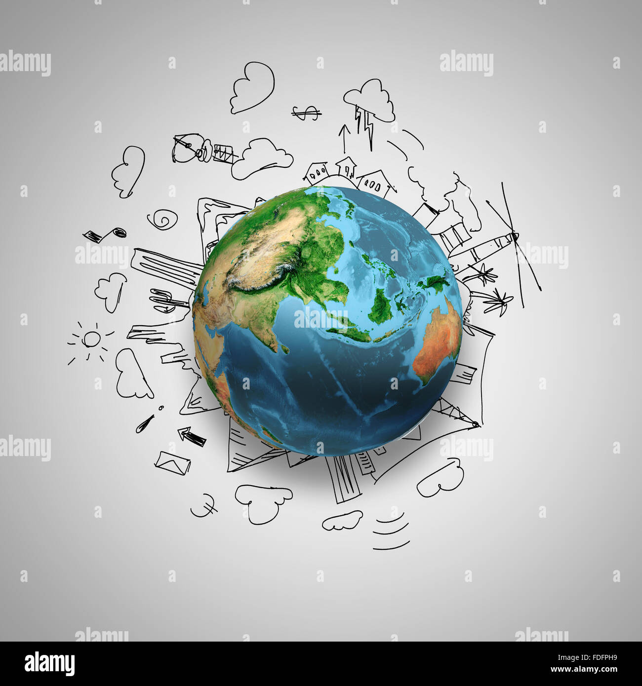 Earth sketch hi-res stock photography and images - Page 10