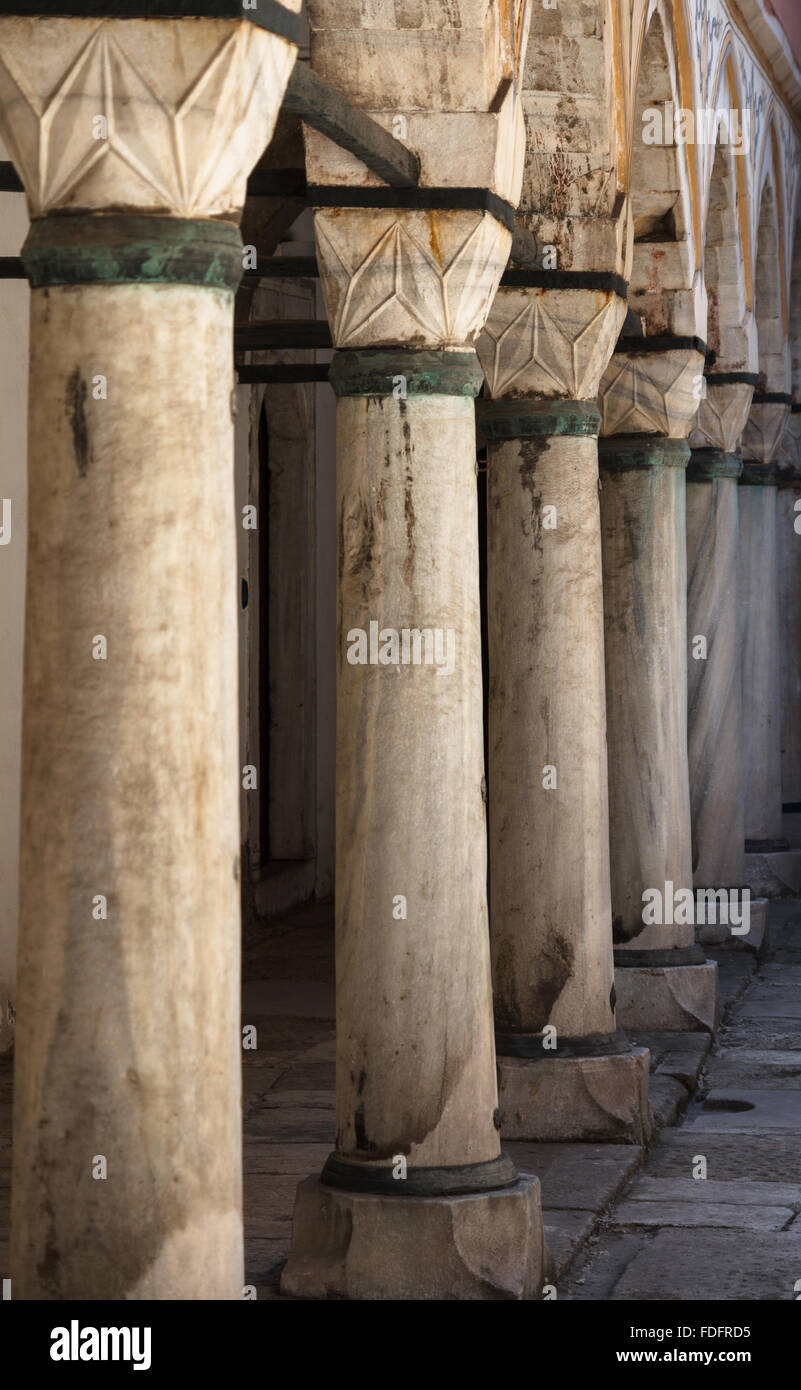 Pillars of Topkapi palace - Istanbul, Turkey Stock Photo