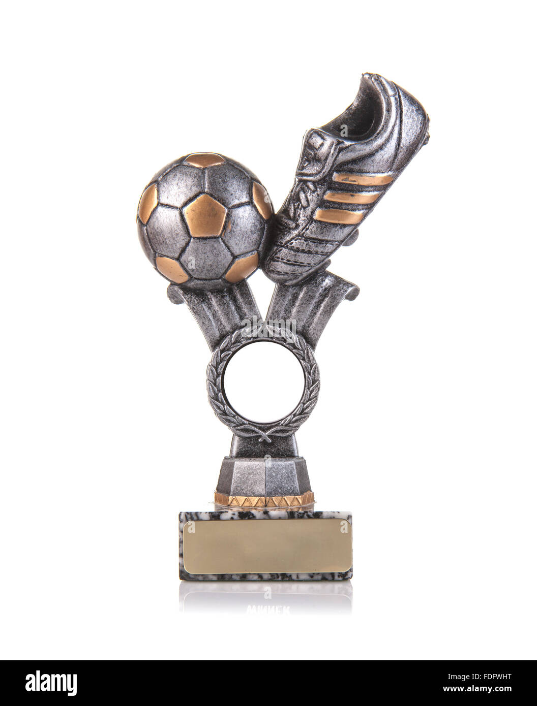 football trophy on a white background Stock Photo