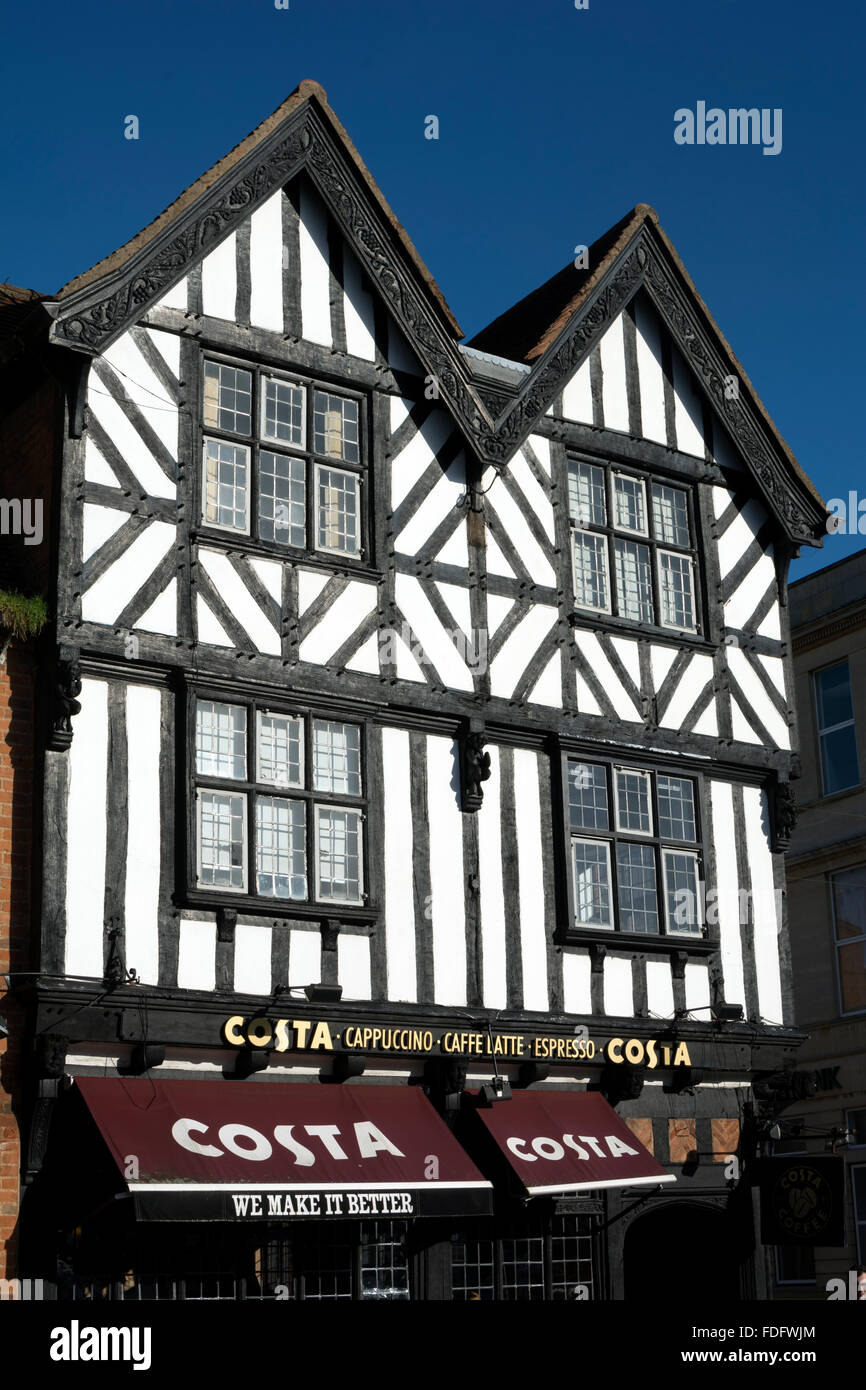 Costa coffee shop, StratforduponAvon, UK Stock Photo Alamy