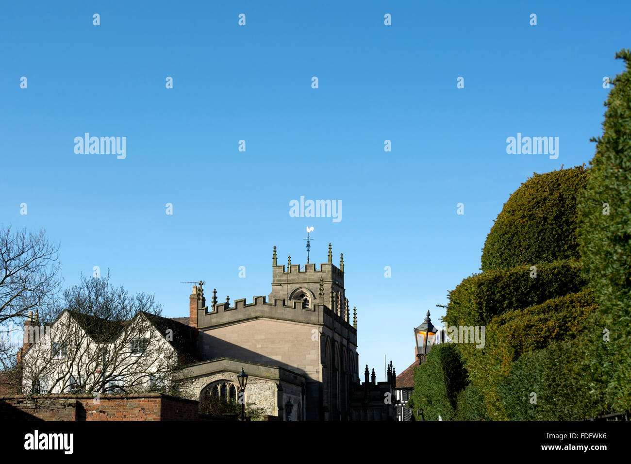Guild Chapel from Chapel Lane, StratforduponAvon, UK Stock Photo Alamy