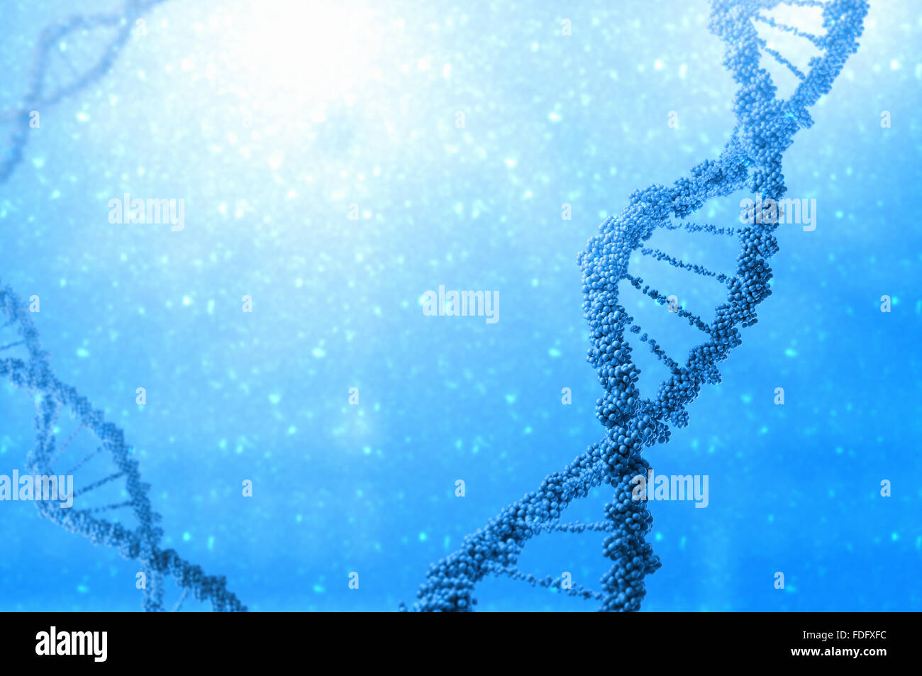 Biochemistry background concept with high tech dna molecule Stock Photo ...