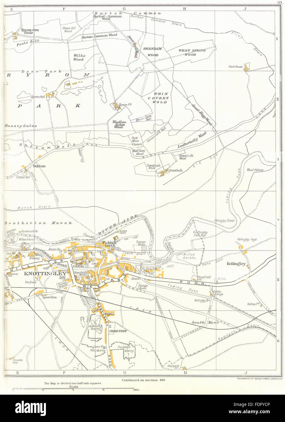 Map of knottingley hires stock photography and images Alamy