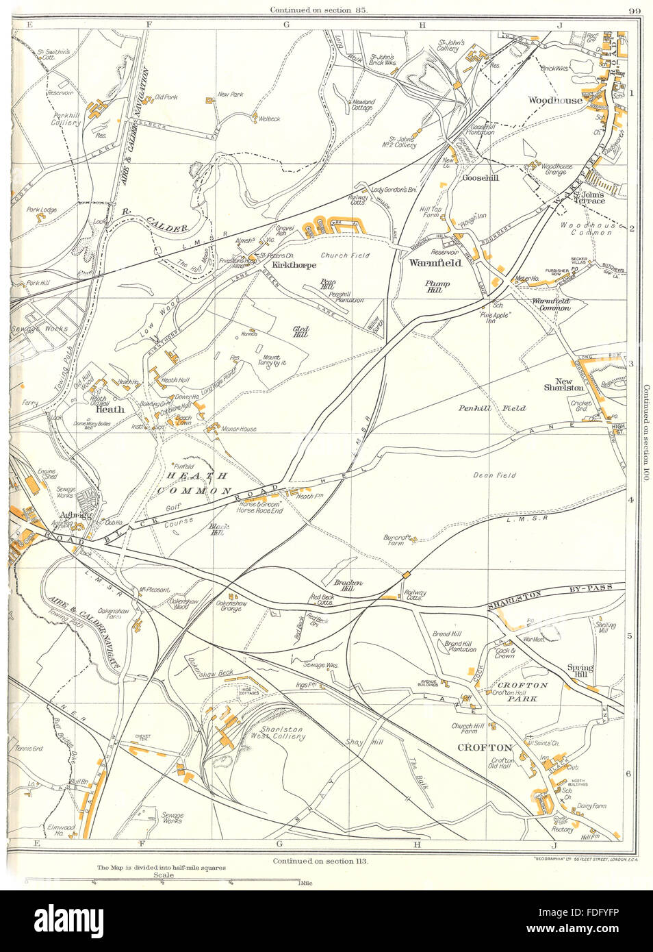 WAKEFIELDAgbrigg,Heath Common,Crofton,Heath,Warmfield,Woodhouse, 1935