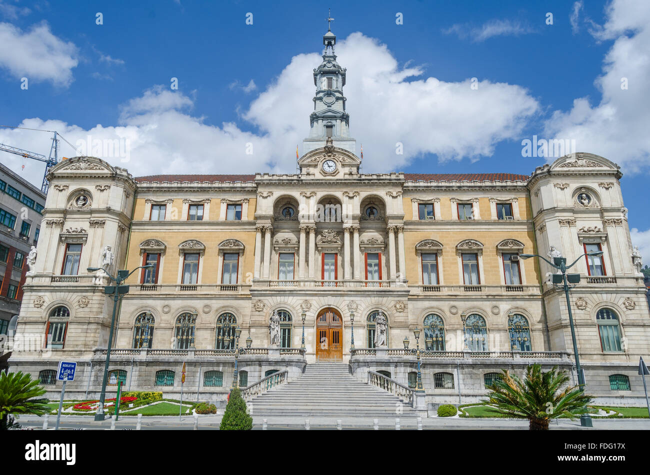 Ayuntamiento di Bilbao Stock Photo