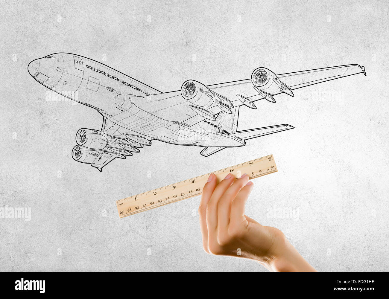 Measuring hand palm with ruler hi-res stock photography and images - Alamy