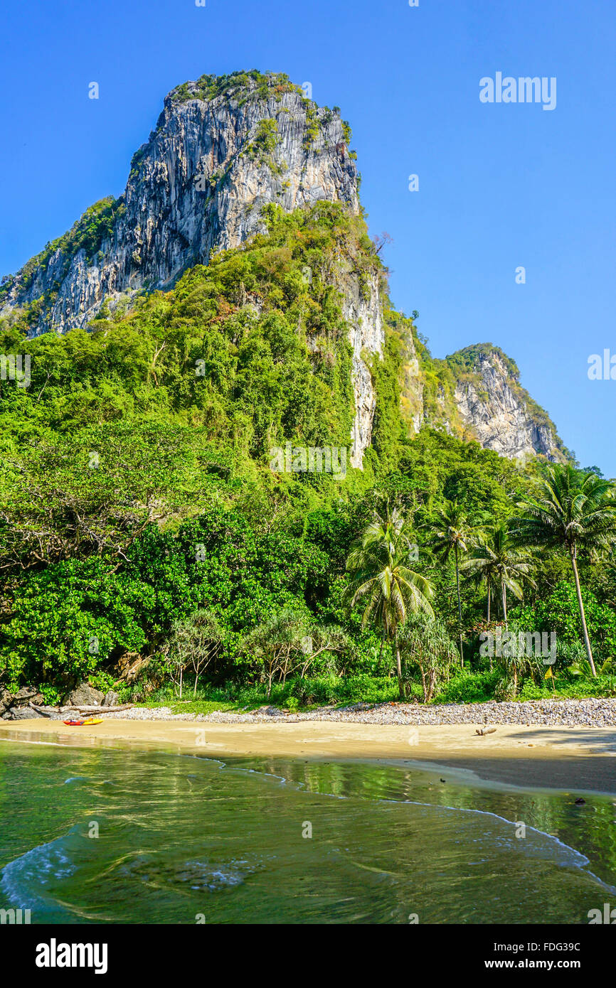 Lonely beach on the island Koh Mook Stock Photo