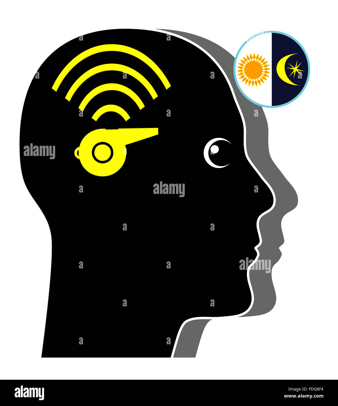 Tinnitus by Day and Night Stock Photo Alamy