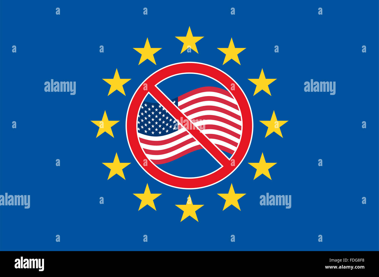 TTIP Protest Sign Stock Photo - Alamy