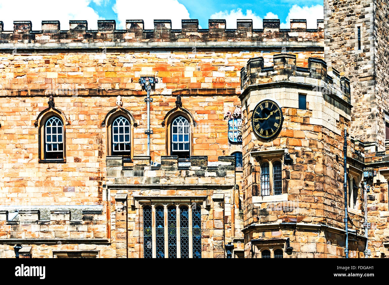 University of Durham, situated in the castle near the cathedral; third oldest university in England Stock Photo