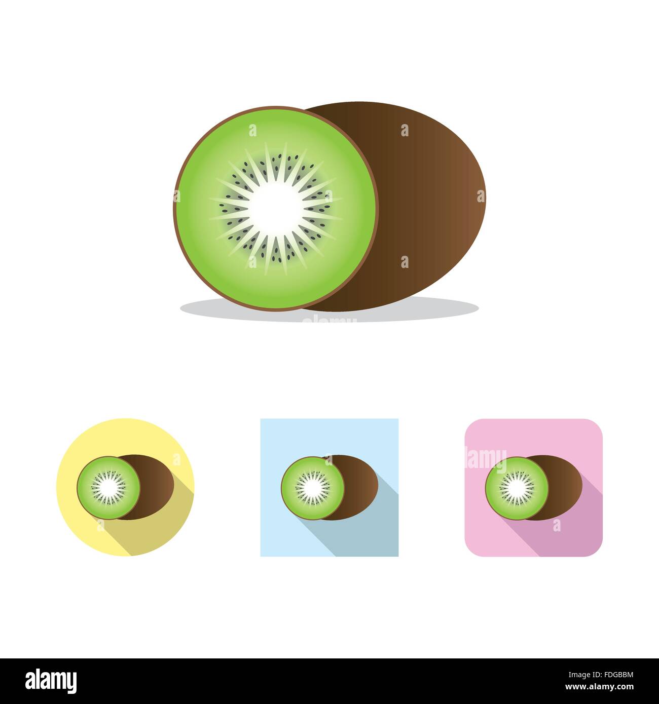 Kiwi fruit illustration hi-res stock photography and images - Alamy