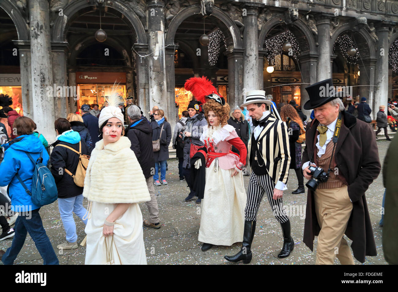 Carnevale di Venezia, Venice Carnival Stock Photo
