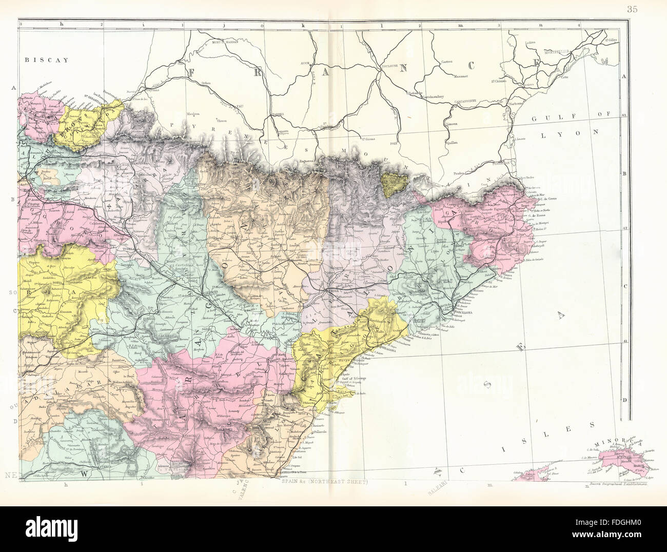 Catalonia map hires stock photography and images Alamy