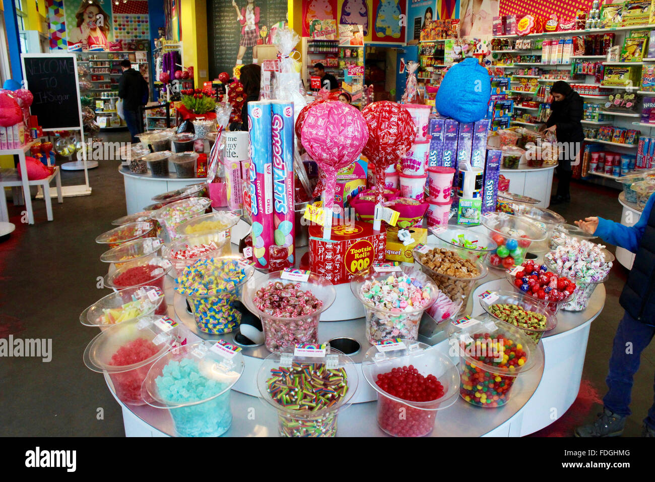 it's sugar store coney island brooklyn sweets candy Stock Photo