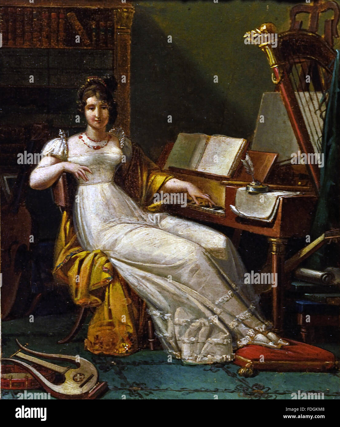 Helene de Montgeroult  by Baron de Trémont  ( Louis Philippe Girod de Vienney ) 1779 - 1852 France Frencht Stock Photo