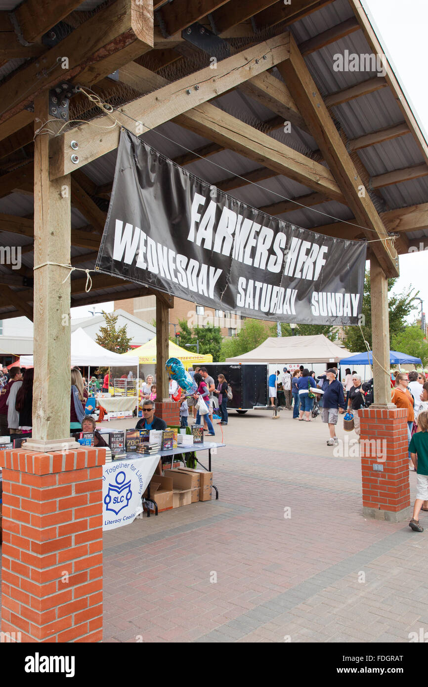 Farmers market Saskatoon, Canada Stock Photo Alamy