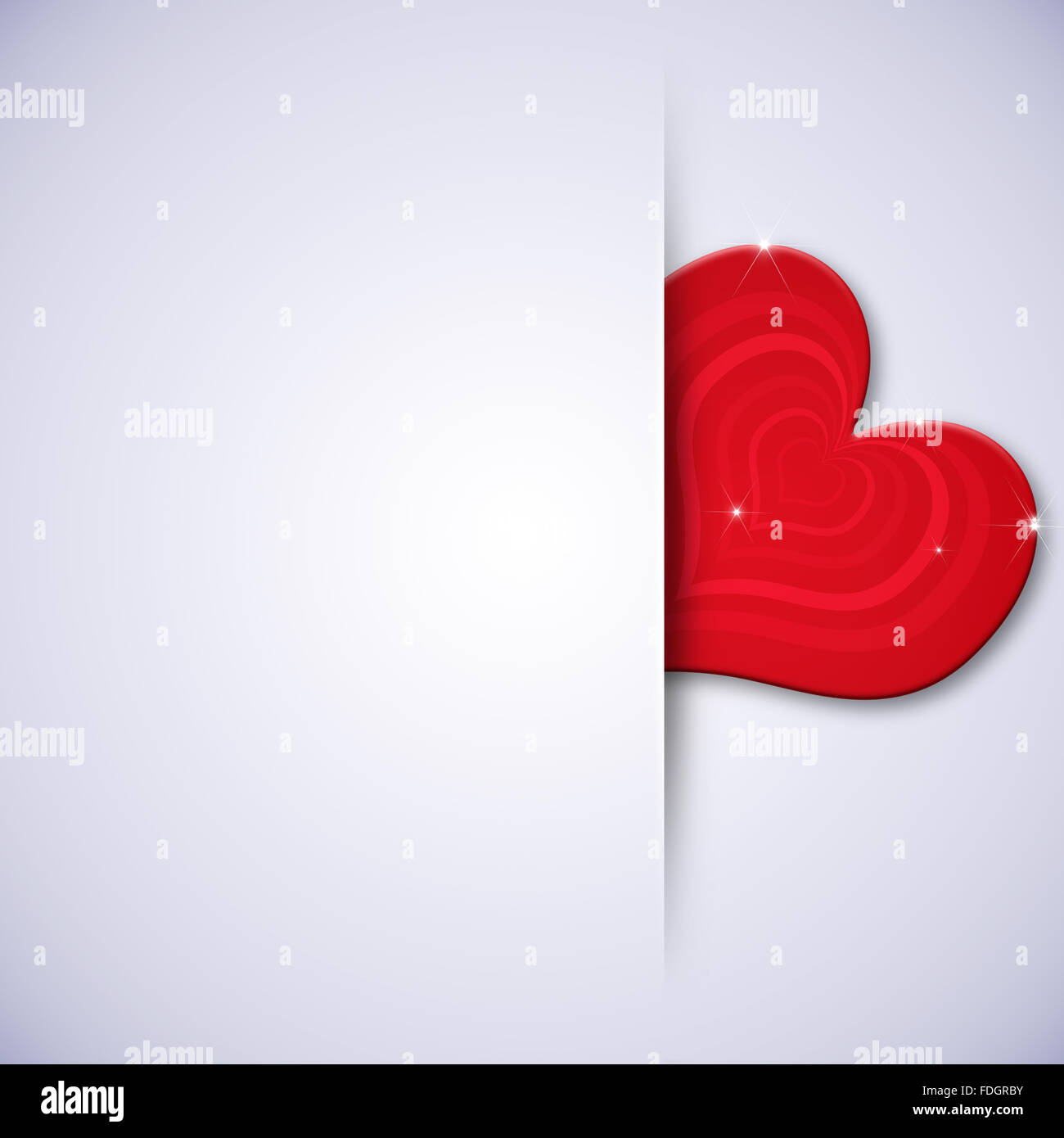 abstract red heart valentine background for gift cards Stock Photo