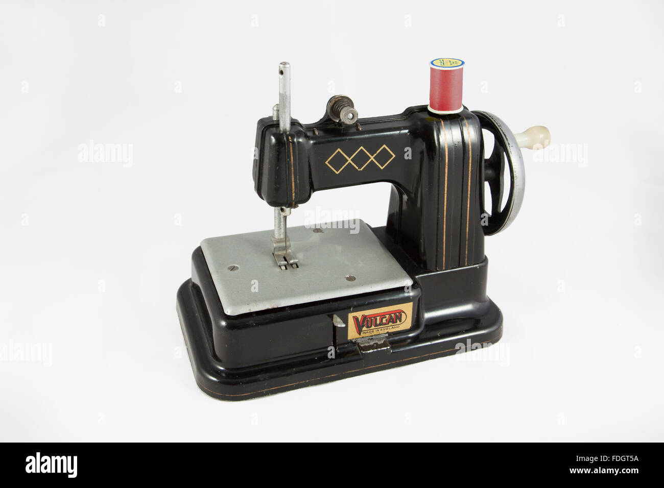 Vintage Toy Sewing Machine 1950s Vulcan Stock Photo