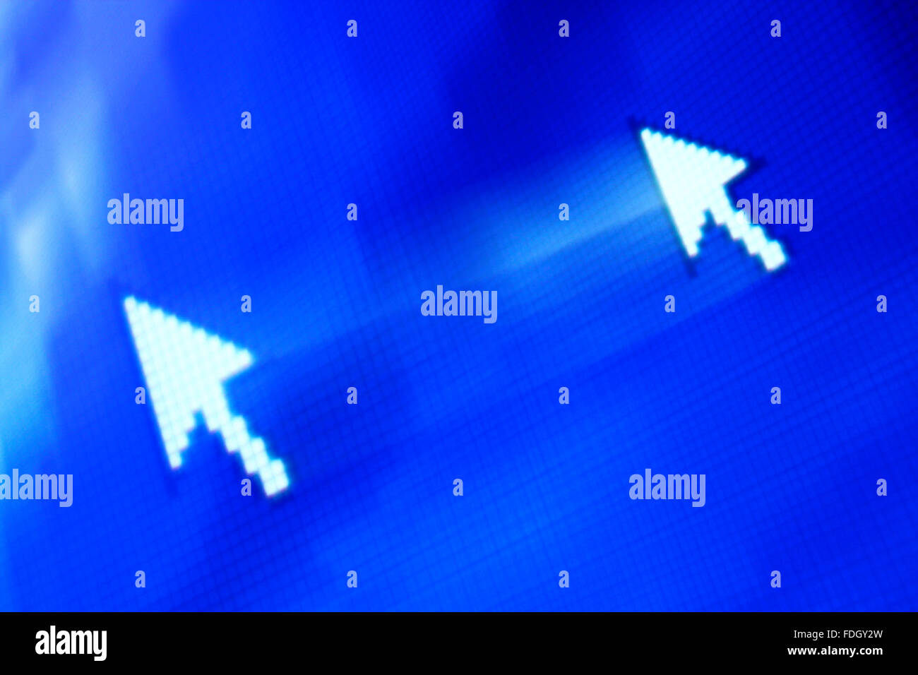 cursor arrow in move abstract background Stock Photo - Alamy