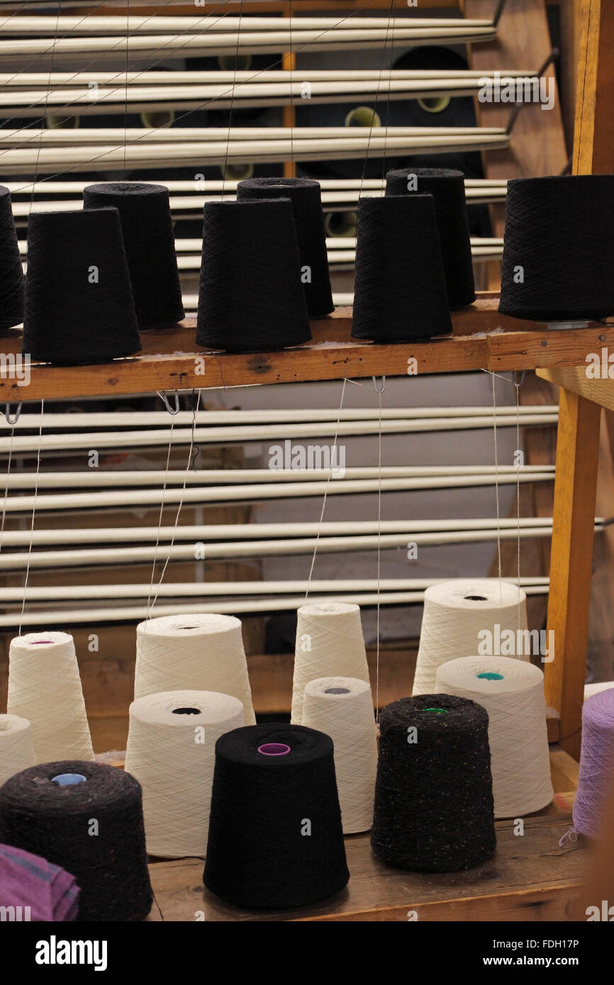 old weaving machine Stock Photo Alamy