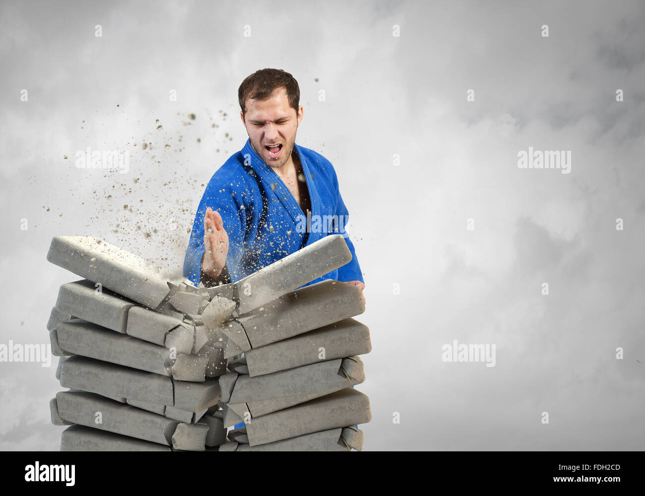 Karate chop brick hires stock photography and images Alamy