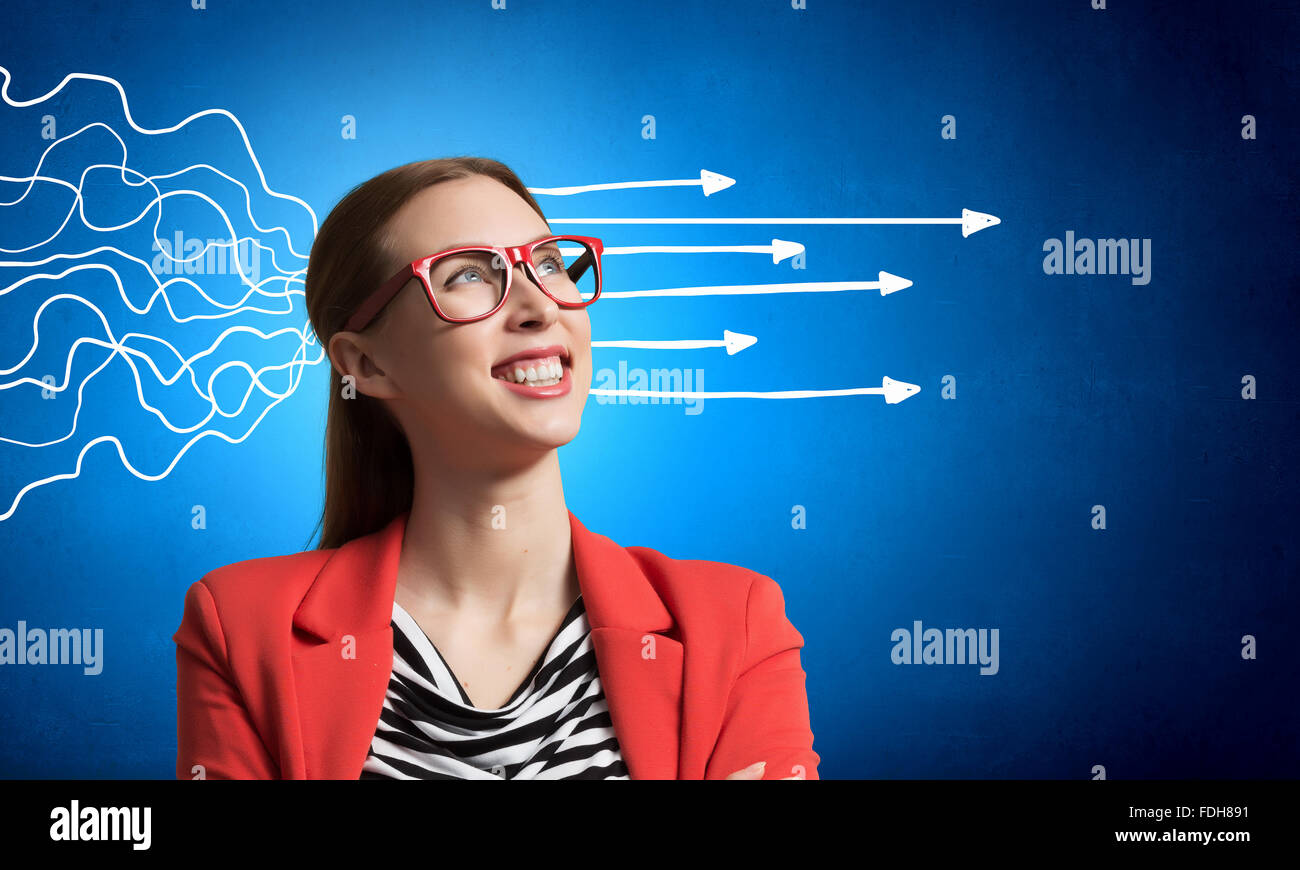 Клубок мыслей в голове. Thinking of something. Thinking person. Рисунок молодожены задумчиво смотрят вверх. Thinking something.