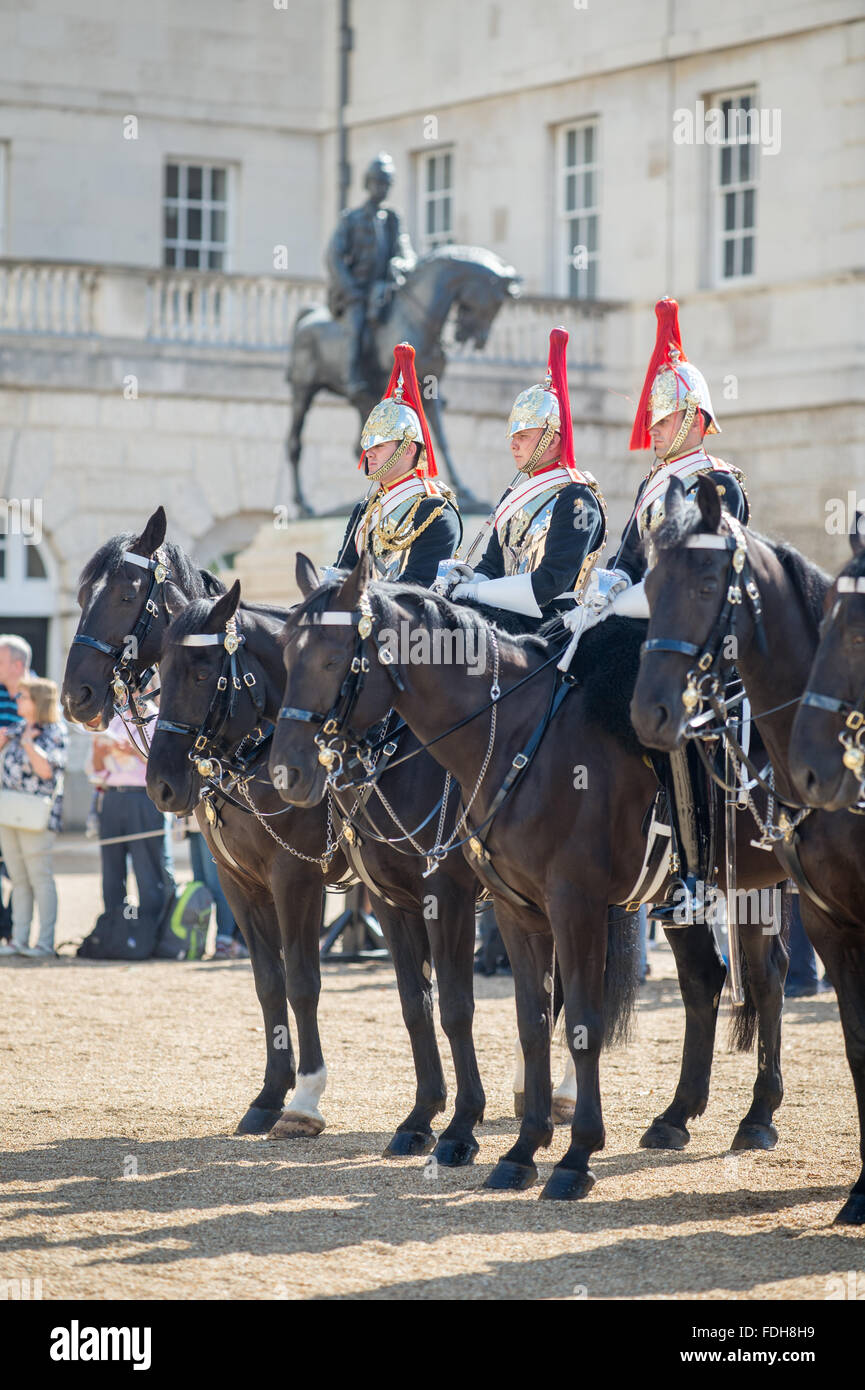 London, England Changing of the Guard at Horse Guards Parade Stock