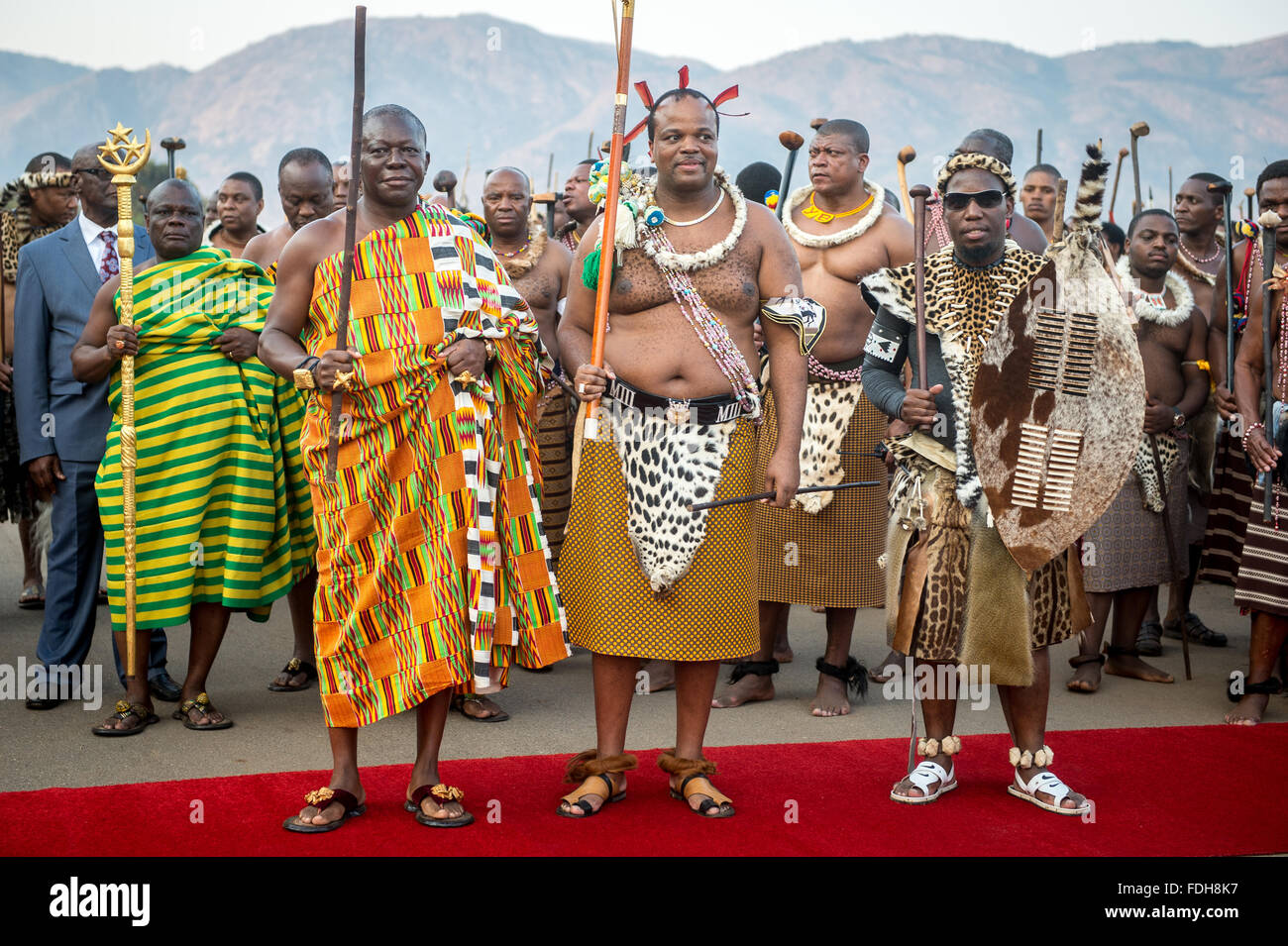Ludzidzini Swaziland Africa King Mswati Iii Of Swaziland At The The Annual Umhlanga Or Reed Dance Ceremony Mswati Iii I Stock Photo Alamy