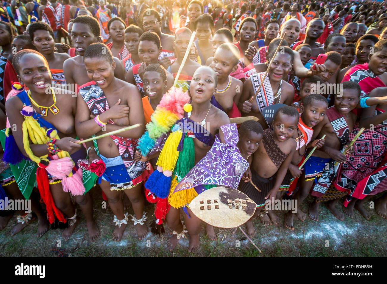 Ludzidzini Swaziland Africa The Swazi Umhlanga Or Reed Dance Ceremony 100000 Unmarried 0603