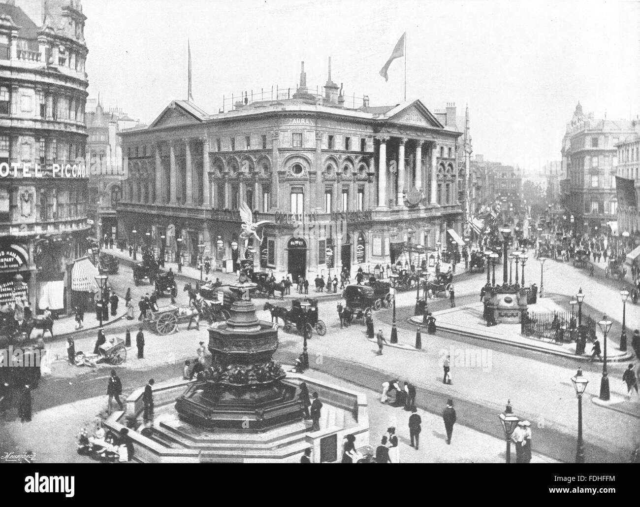 Piccadilly circus 1896 Black and White Stock Photos & Images Alamy