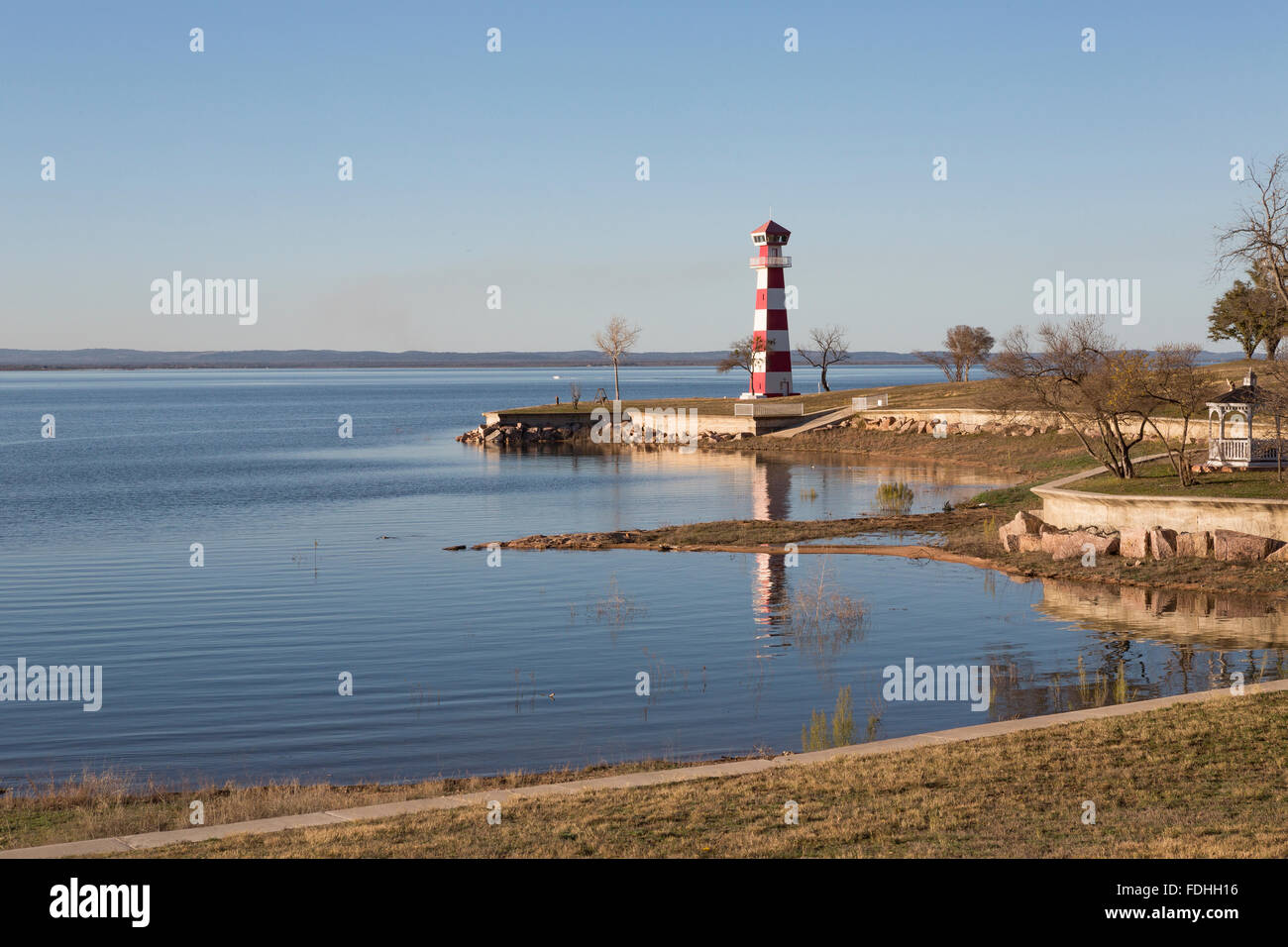 The lighthouse at Lake Buchanan,TX Stock Photo Alamy