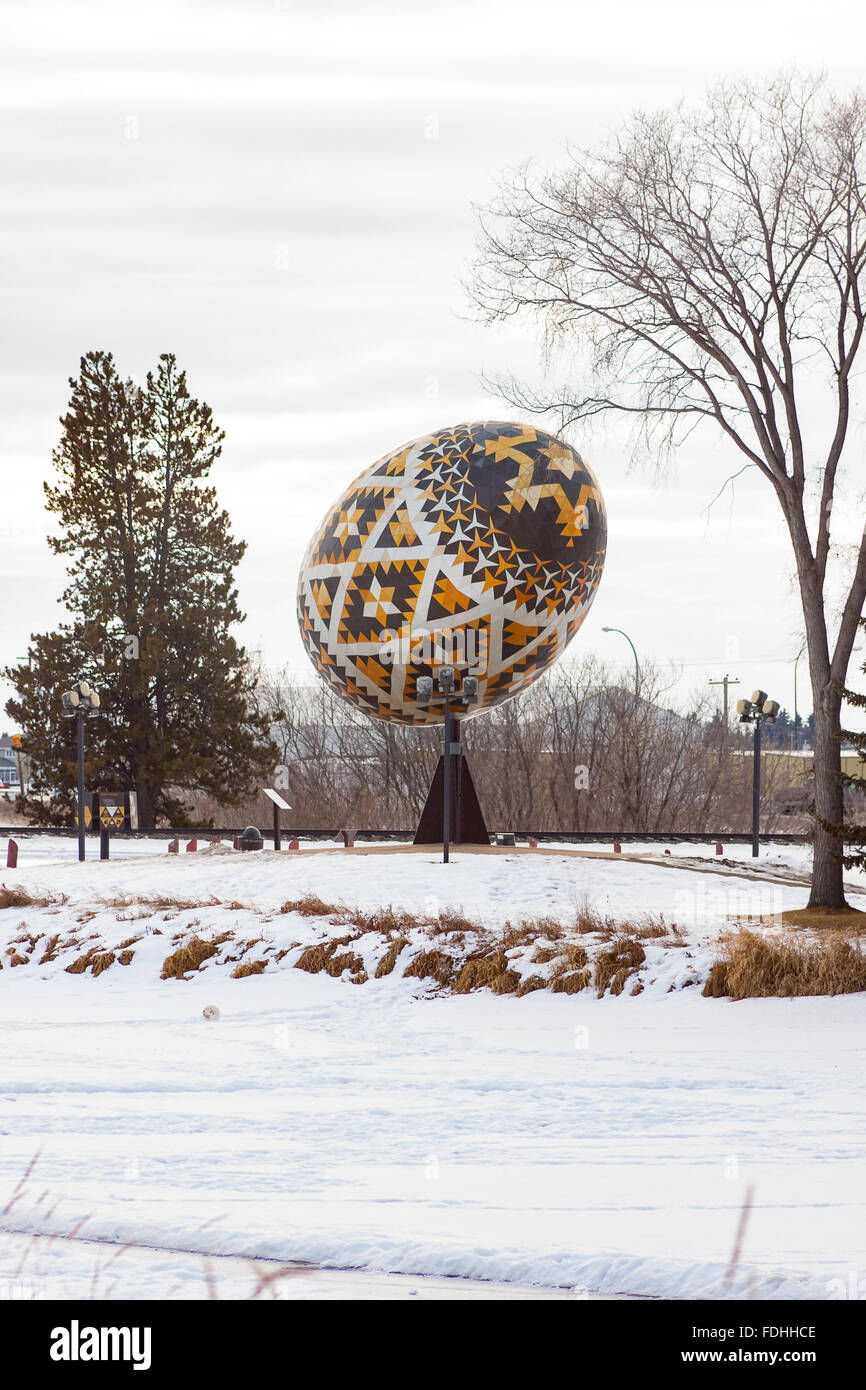 Vegreville, Alberta, Canada the World's Largest Easter Egg ( Pysanka