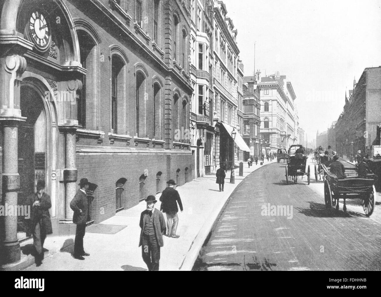 London 19th century street Black and White Stock Photos & Images - Alamy