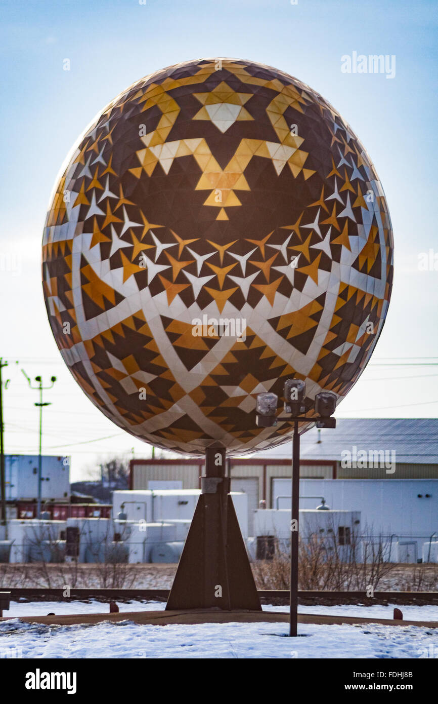Vegreville, Alberta, Canada the World's Largest Easter Egg ( Pysanka