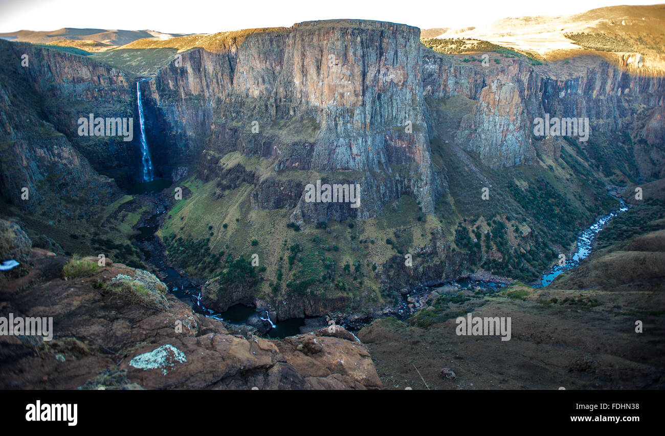 Maletsunyane Falls in Lesotho, Africa Stock Photo