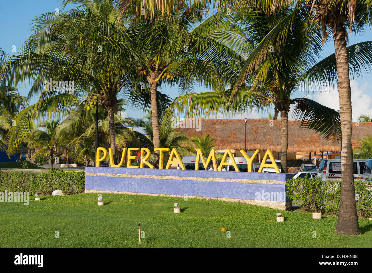 Puerto Maya Sign In Cozumel, Mexico Stock Photo - Alamy