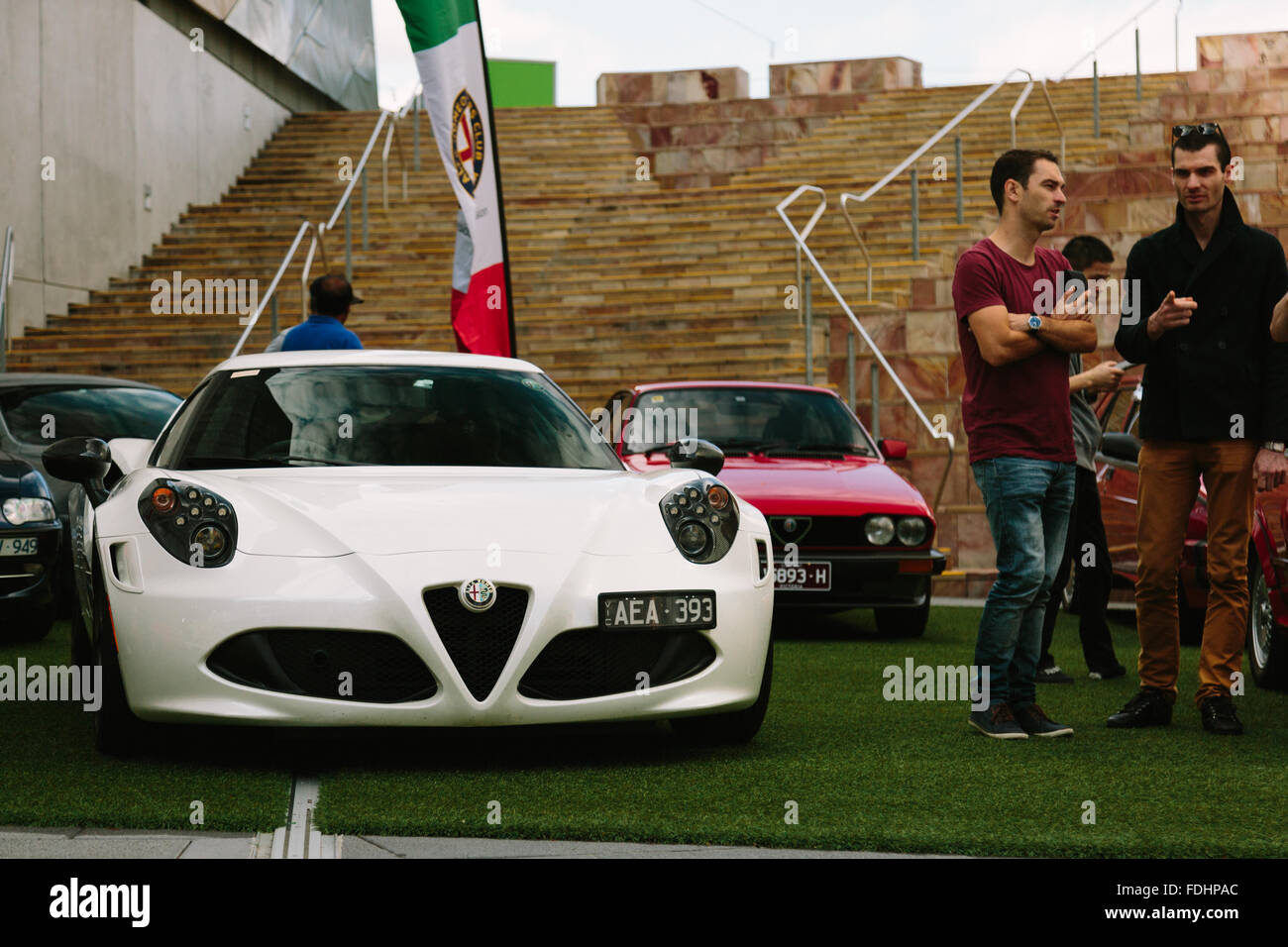 Car enthusiasts display their cars at the Car Club Showcase, Federation