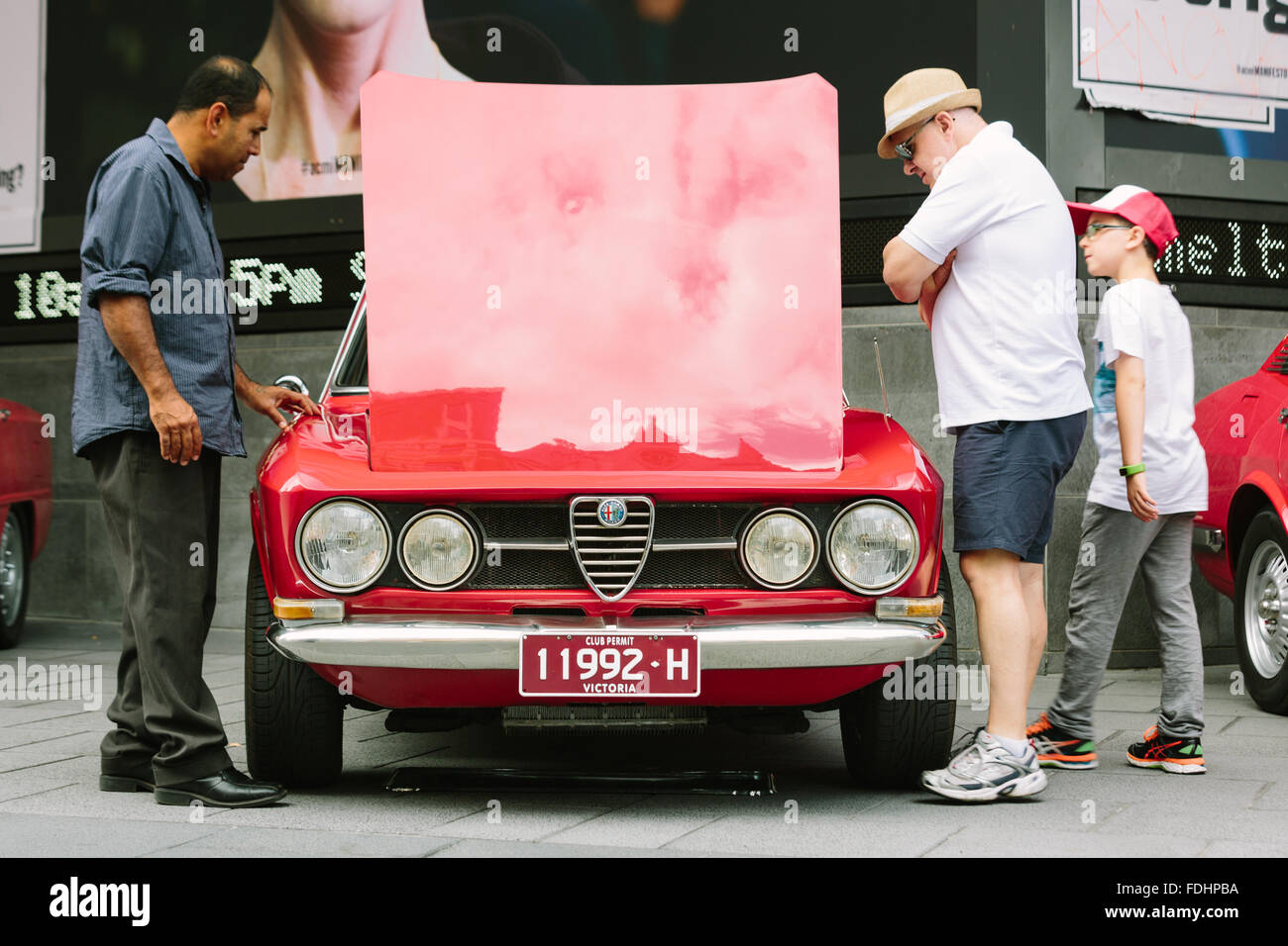 Car enthusiasts display their cars at the Car Club Showcase, Federation