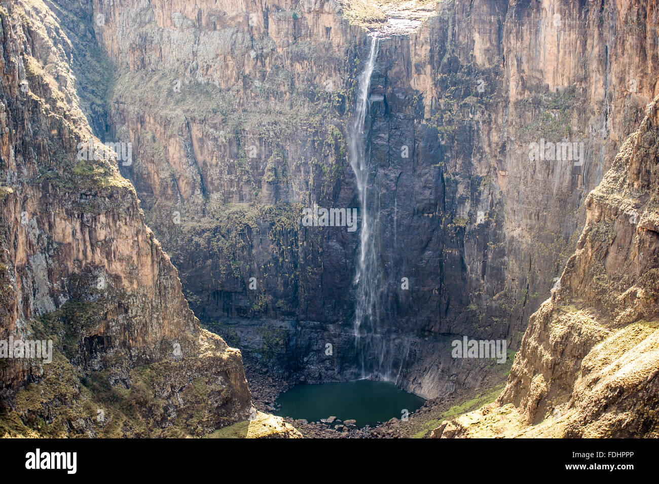 Maletsunyane Falls in Lesotho, Africa Stock Photo