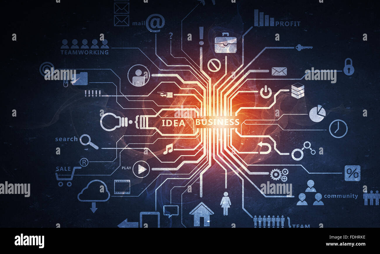 Network Strategy Background Digital background image with networking connection and strategy ...